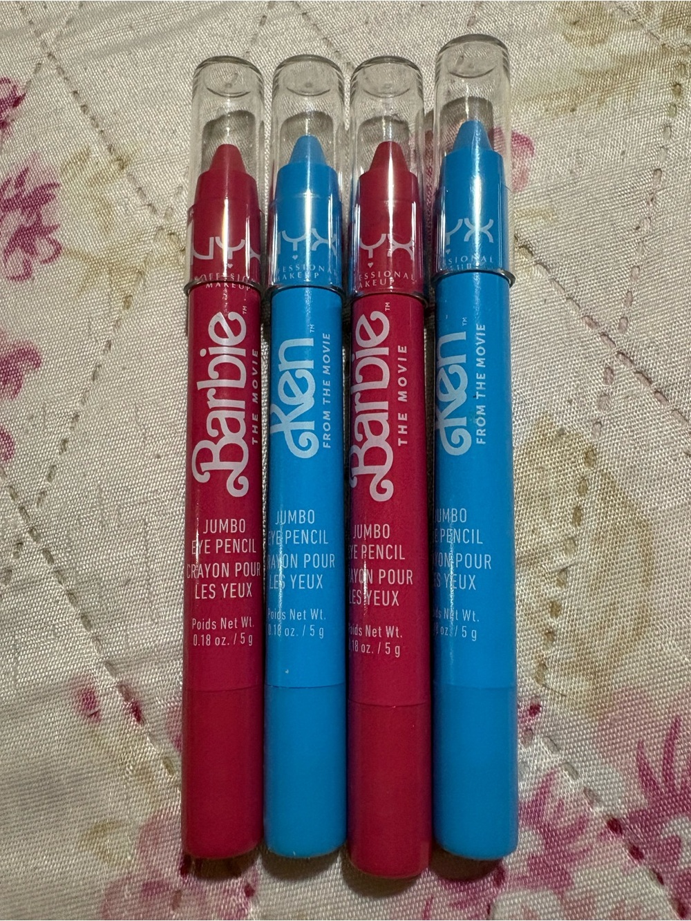 NYX Barbie & Ken Jumbo Eye Pencils in Pink and Blue